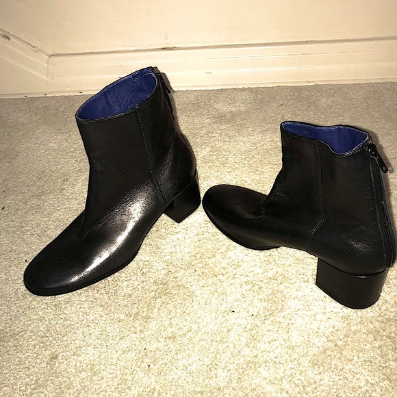 Black boot booties made in Italy size 7 - Picture 4 of 5